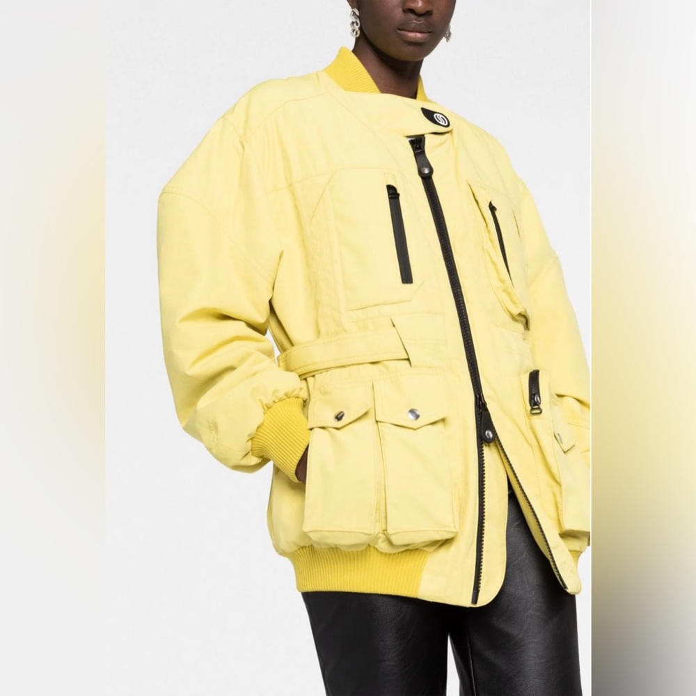 Stella McCartney logo-patch Coat Parka bomber jacket  Size EU 42 NWT RP $2500